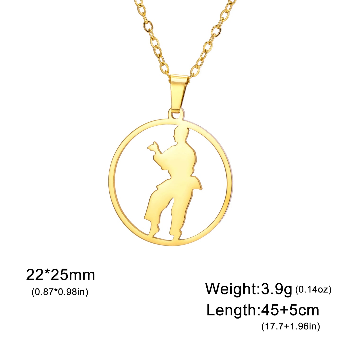 COOLTIME, Stainless Steel, Military Boxing Pendant Necklace for Women & Men