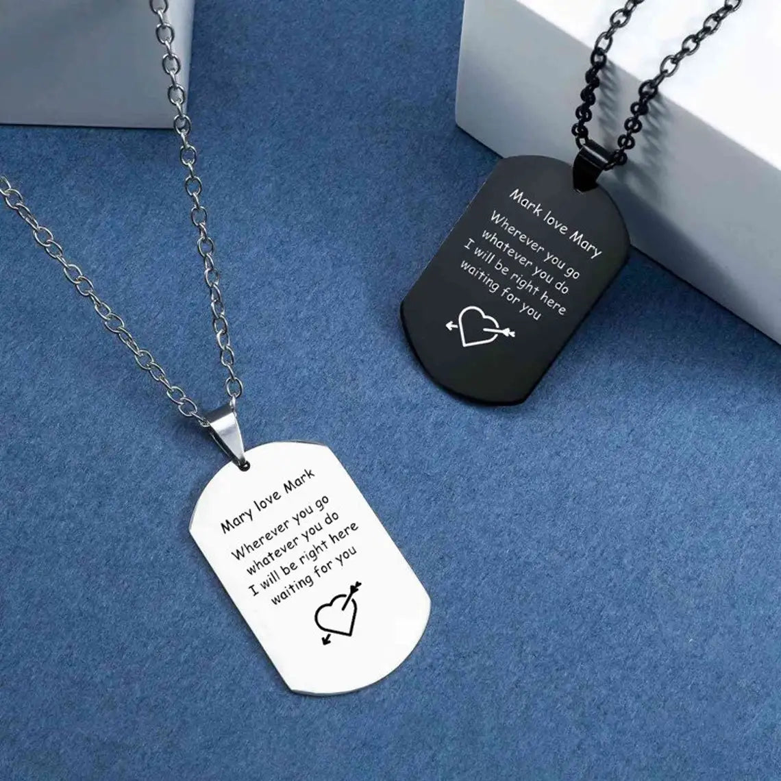 Custom Laser-Engraved Stainless Steel Army Military Pendant with Personalized Name…Great Gift!!!