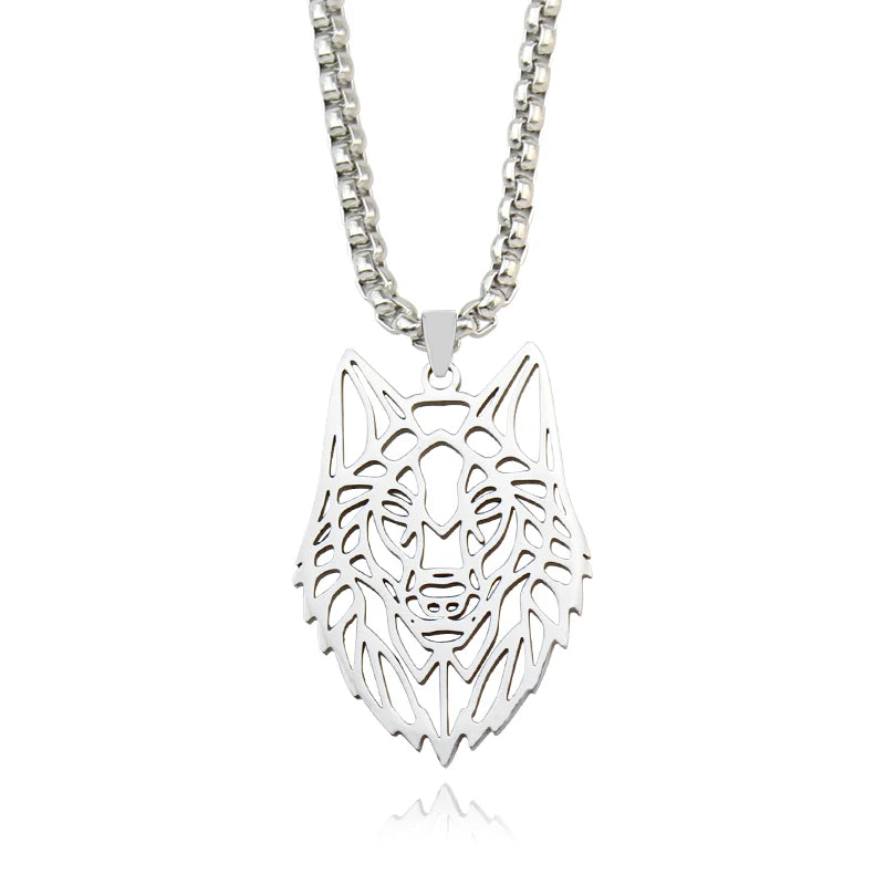 Stainless Steel, Rock Wolf Military Dog Tag Necklace For Men, By Vnox…Team Fight Jewelry Fan Gifts