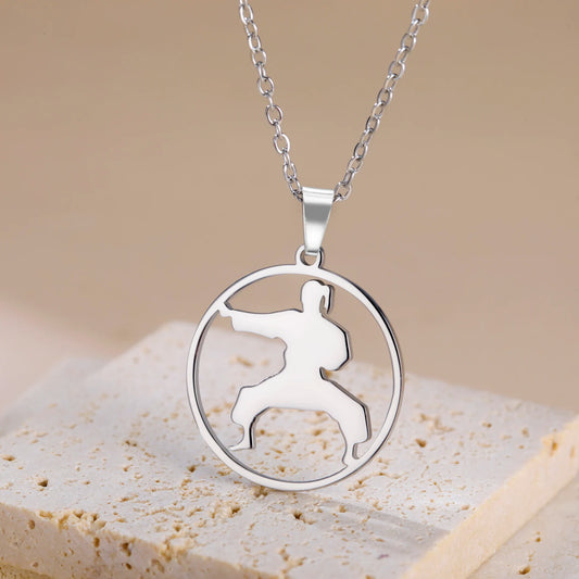 COOLTIME, Stainless Steel, Military Boxing Pendant Necklace for Women & Men