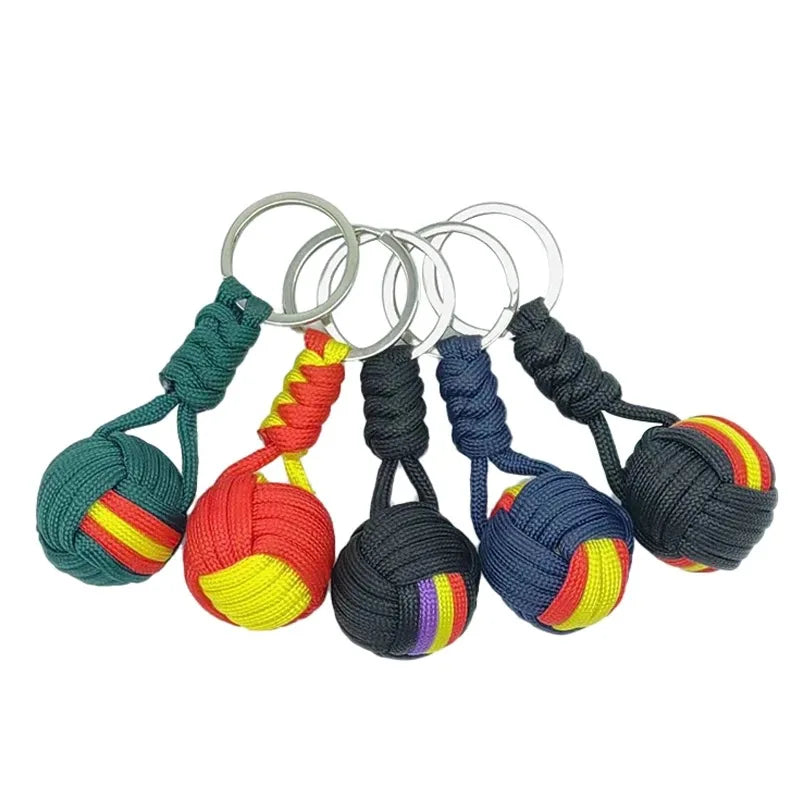 Woven Rope, Ball Military Parachute Keychain, For Women, By Lanyard