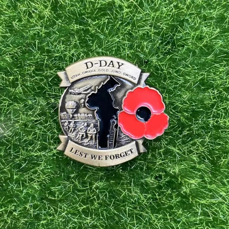 80th Anniversary Brooch Tributes WWII Normandy Veterans