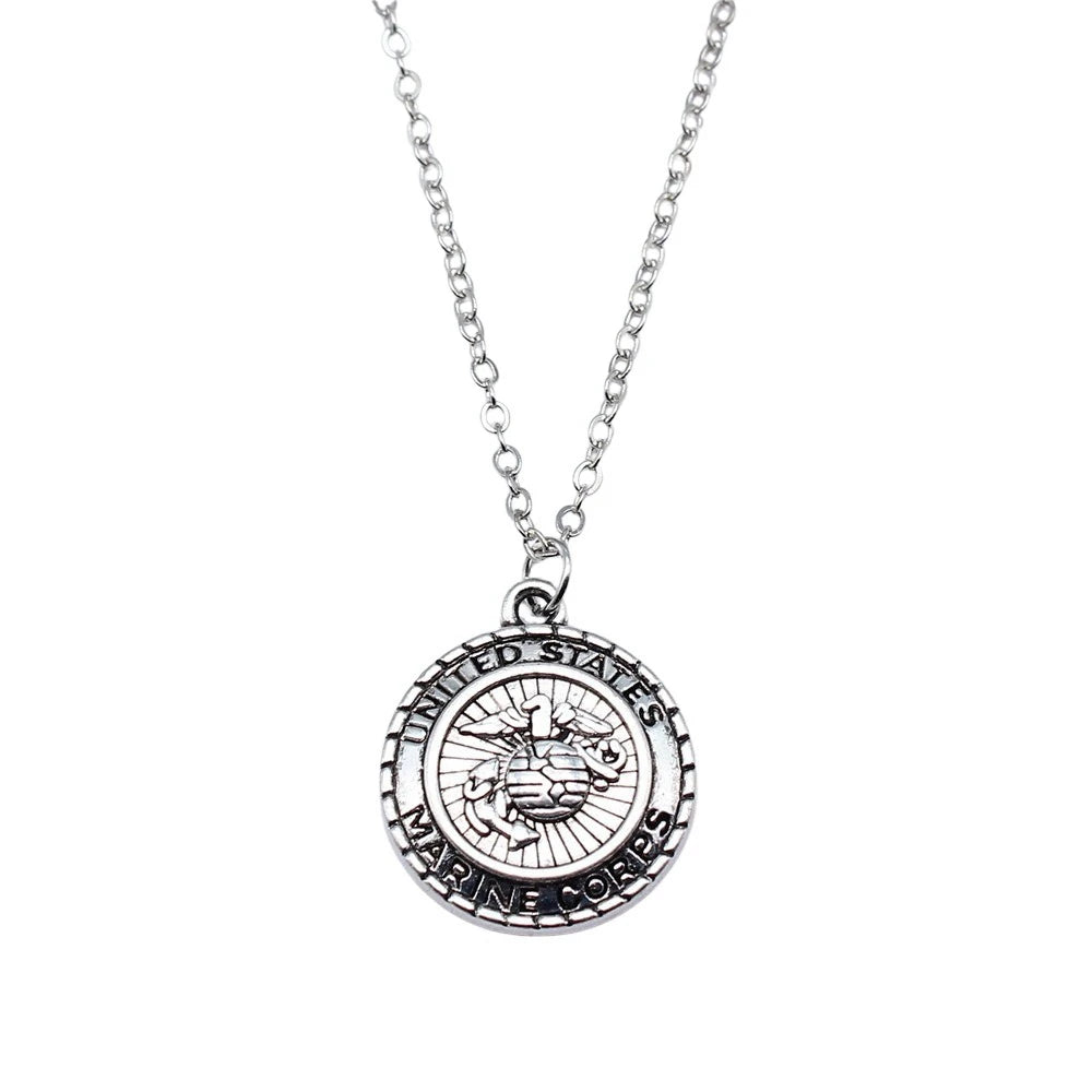 1pcs U.S. Army Police Identification Signage Necklace For Women Women Accessories Jewelry Making Items Chain Length 43+5cm