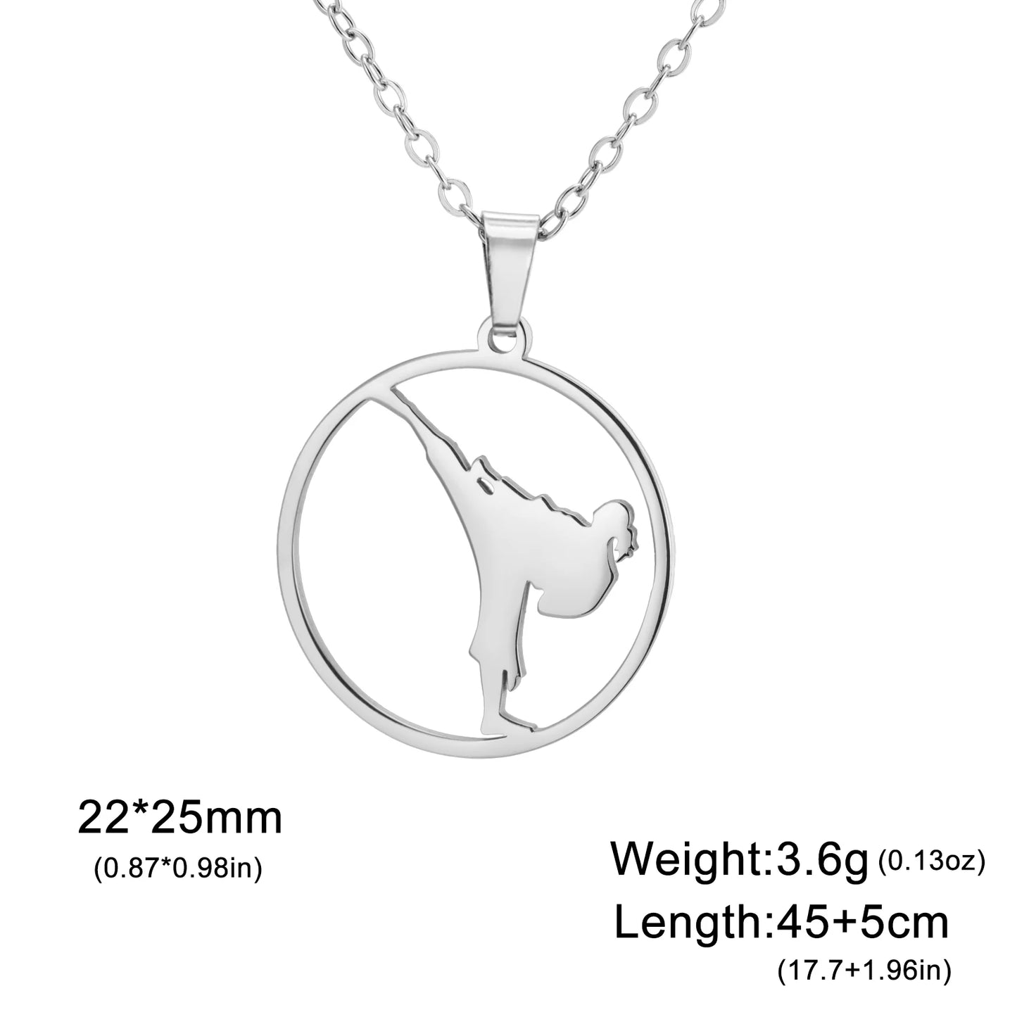COOLTIME, Stainless Steel, Military Boxing Pendant Necklace for Women & Men