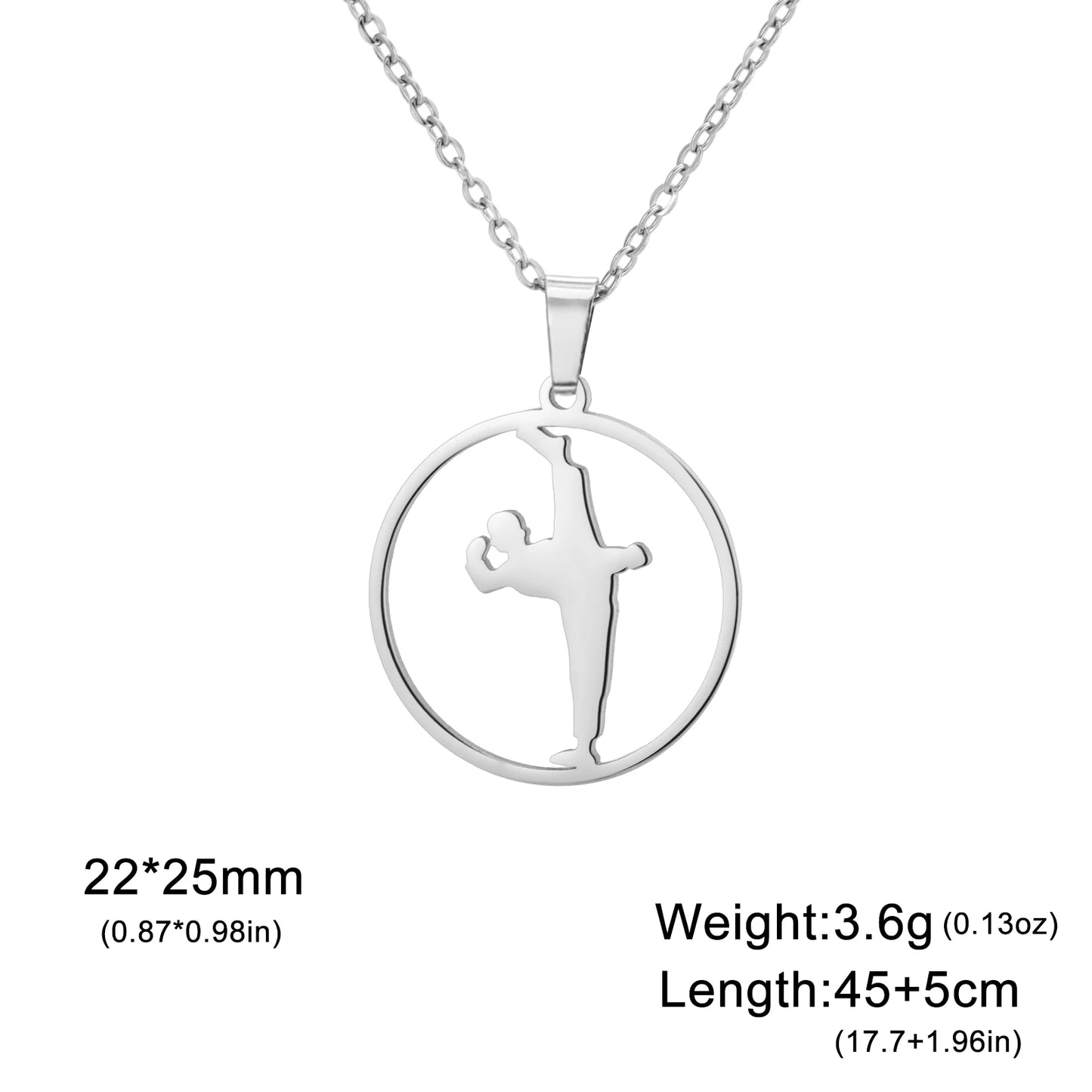 COOLTIME, Stainless Steel, Military Boxing Pendant Necklace for Women & Men