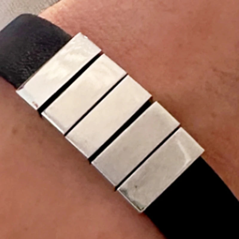Custom, Leather Bracelet For Dad, Fathers, Husbands, etc.