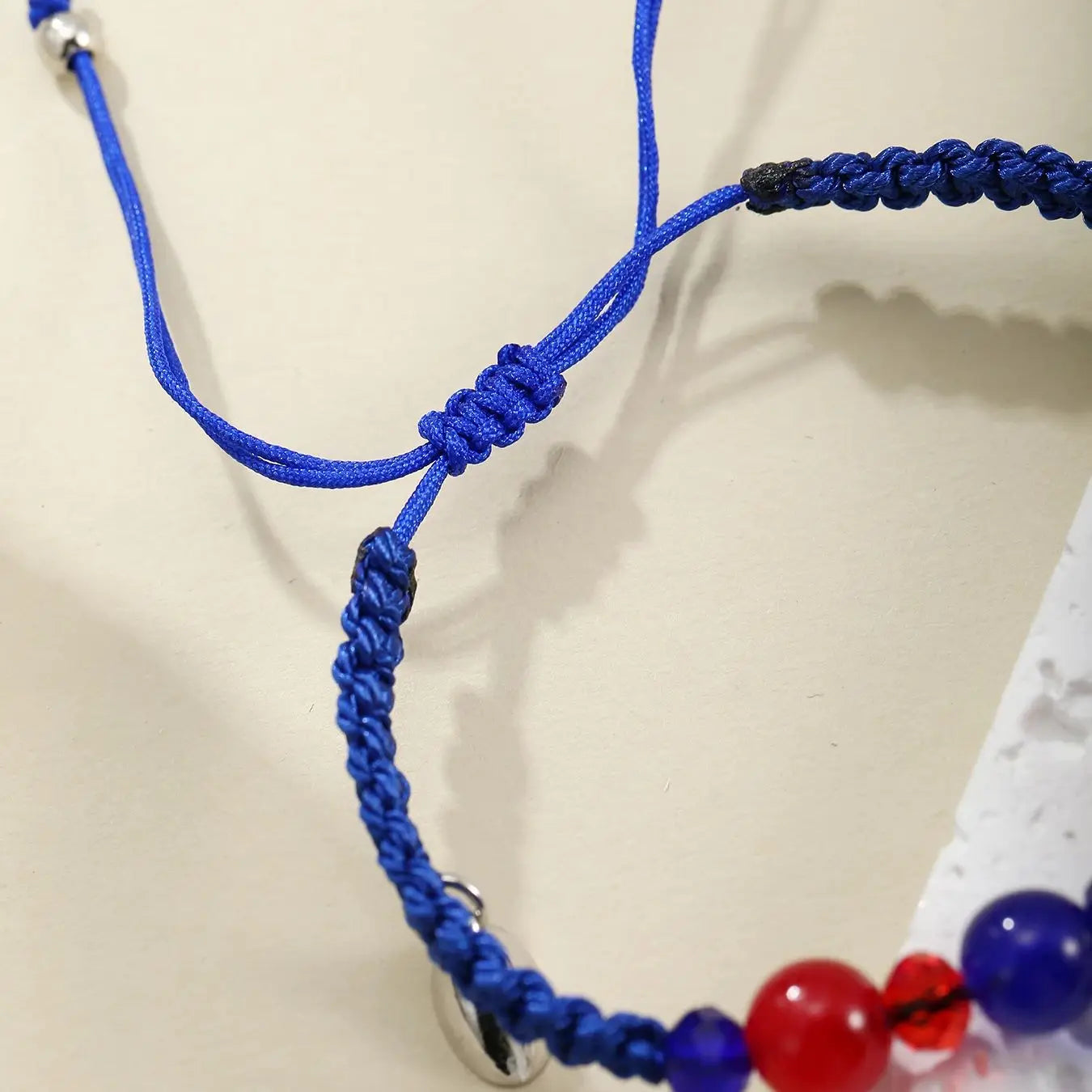2 Pc Pink And Blue, String Spider And Cat, Heart Shaped Magnetic Couple's Bracelets