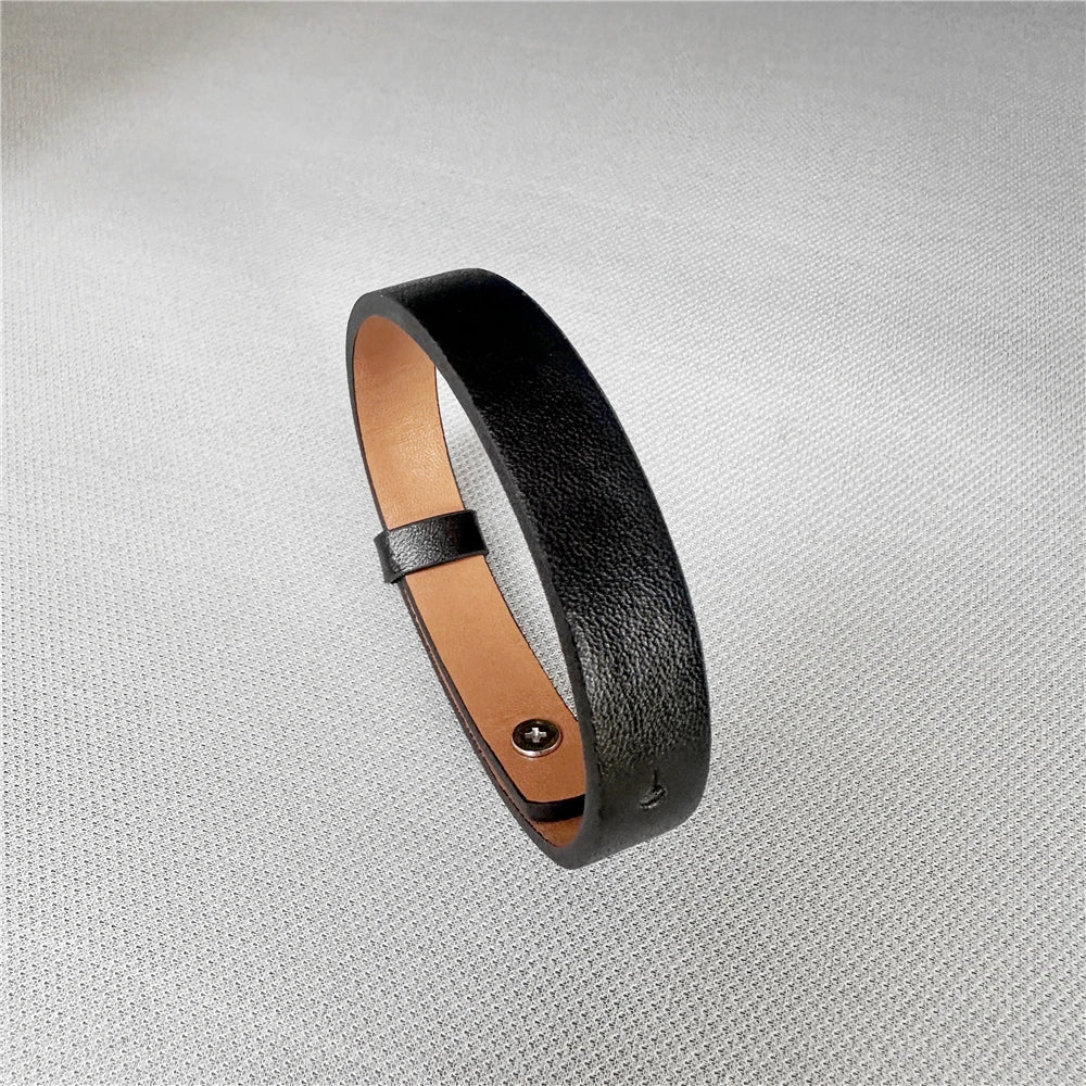 Custom, Leather Bracelet For Dad, Fathers, Husbands, etc.