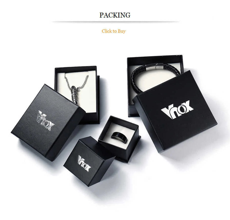 Vnox, Stainless Steel Rotatable Piano Key Ring For Men/Woman