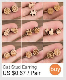 Stainless Steel, Paw Necklace Earrings for Women, Fashion By, SMJEL