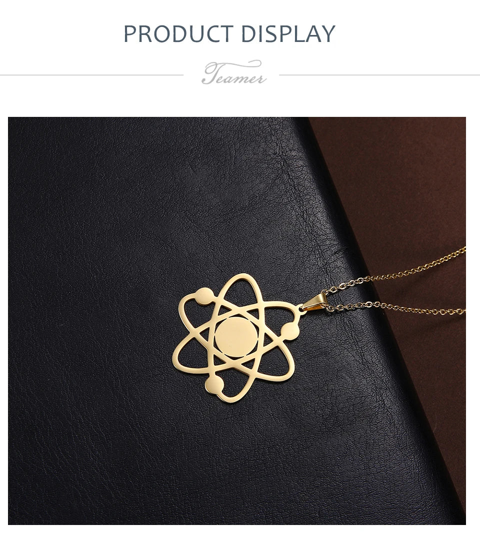 Bigbang Theory Atom Galaxy Planet Pendant Necklace