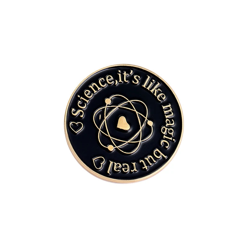Geek Science Lovers Enamel Pins, by XioMara