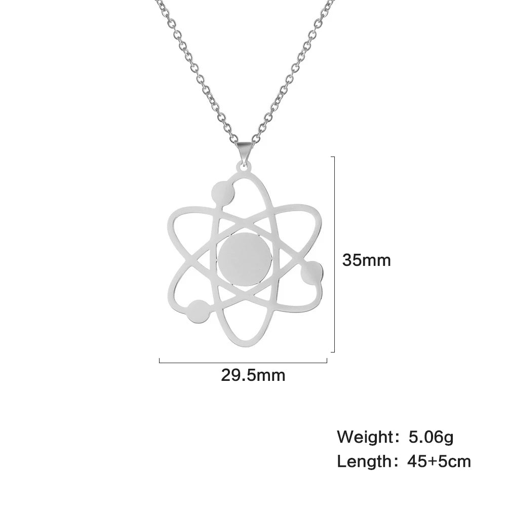 Bigbang Theory Atom Galaxy Planet Pendant Necklace