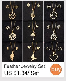 Stainless Steel, Paw Necklace Earrings for Women, Fashion By, SMJEL