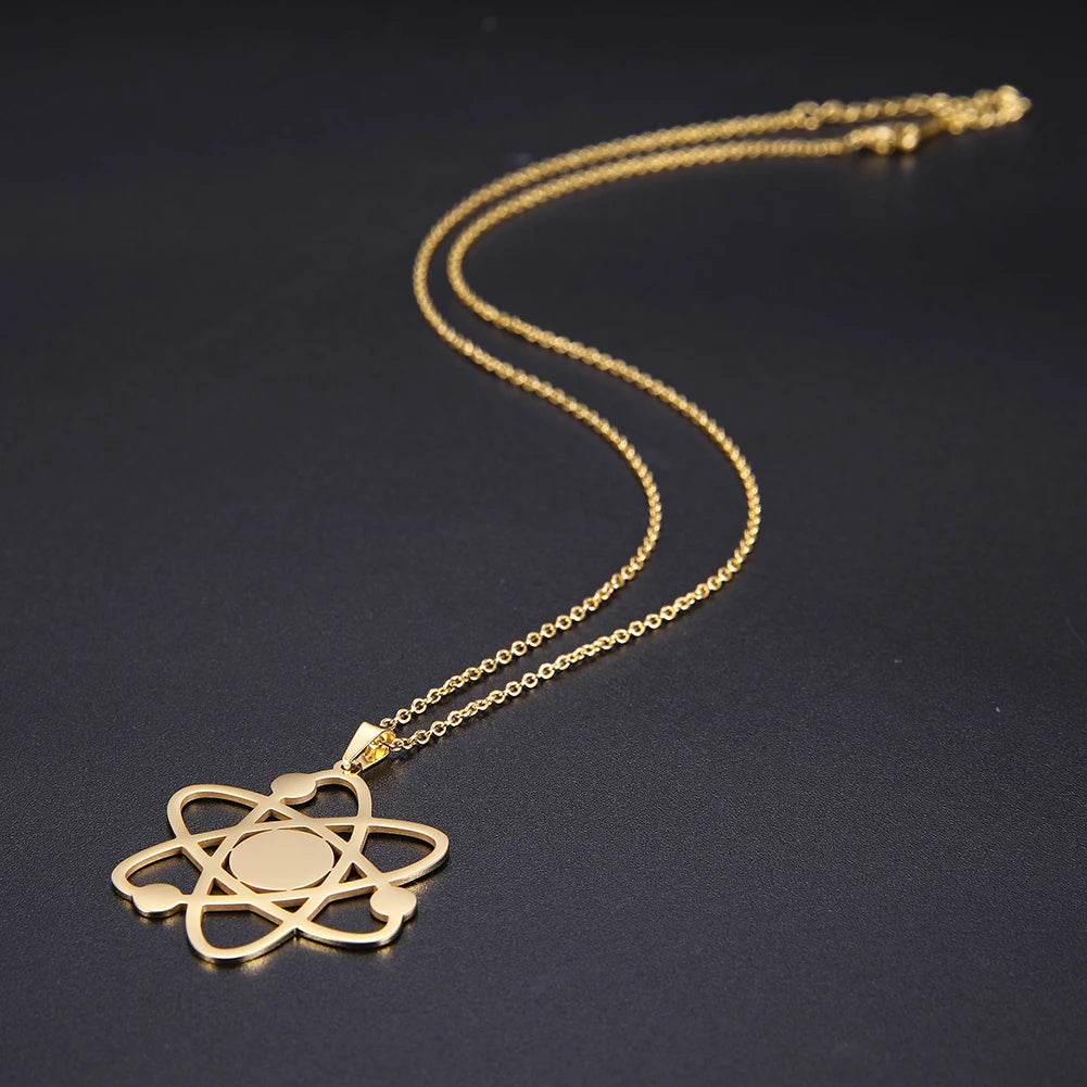 Bigbang Theory Atom Galaxy Planet Pendant Necklace