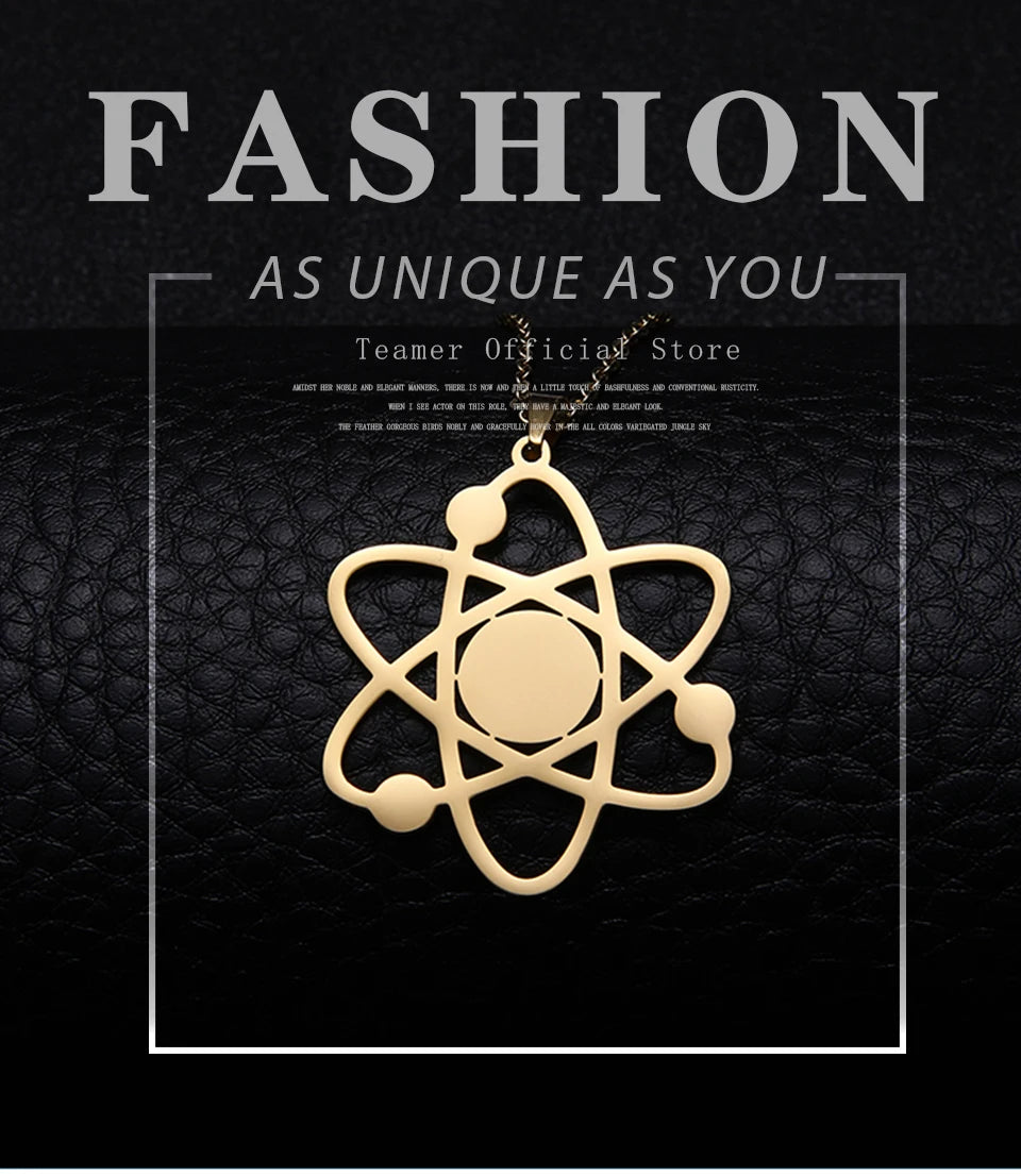 Bigbang Theory Atom Galaxy Planet Pendant Necklace