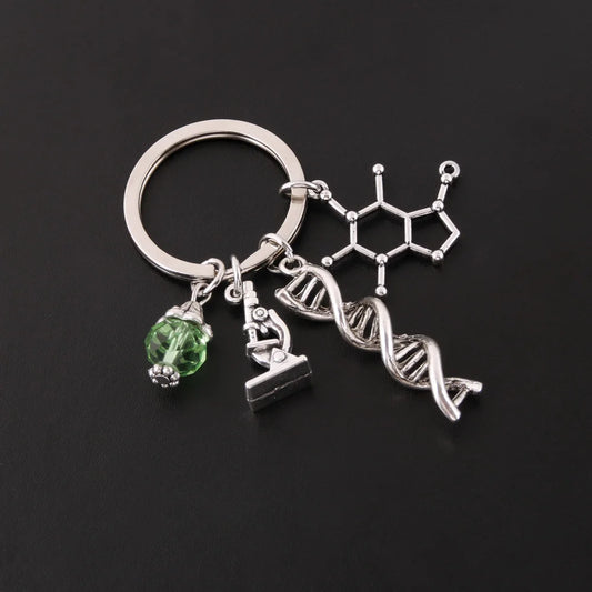 NEW, Silver Plated Science Jewelry Key Chains, by NXQXN