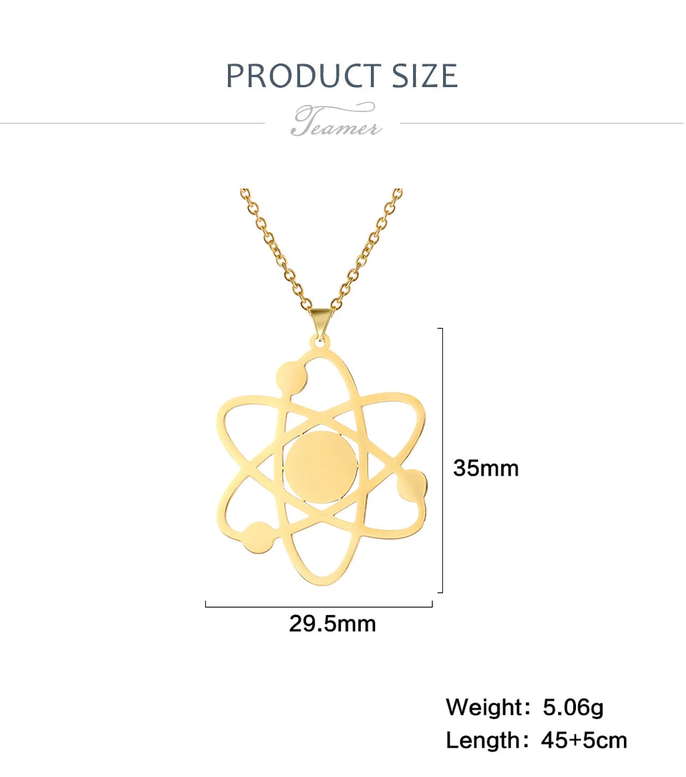 Bigbang Theory Atom Galaxy Planet Pendant Necklace