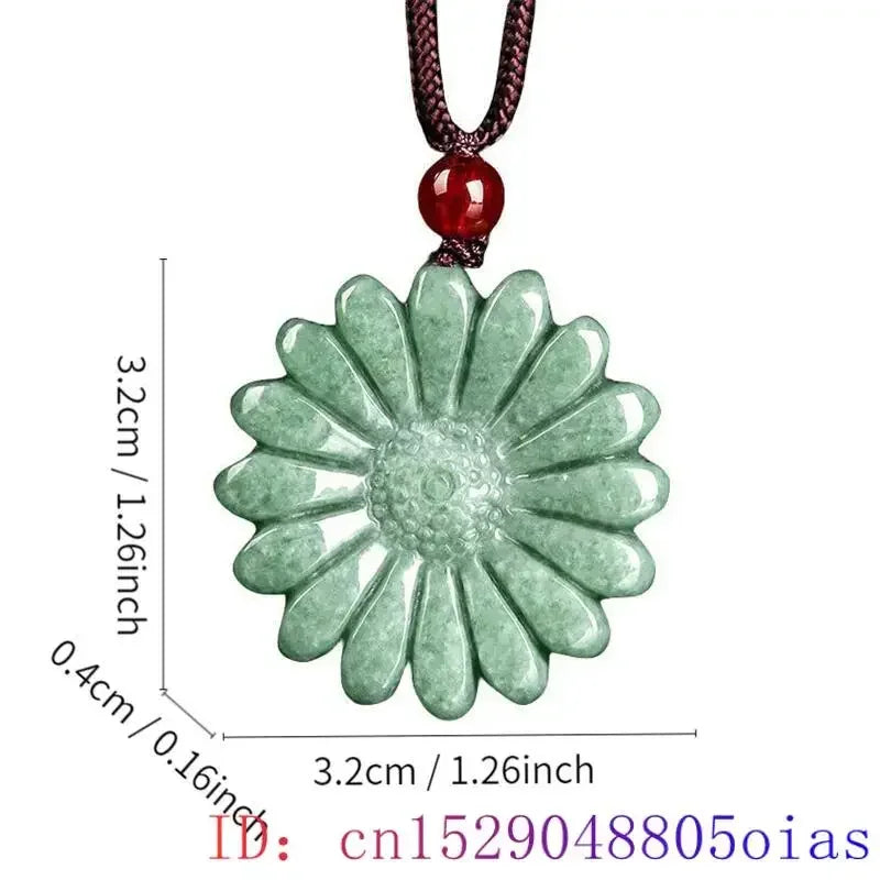 Green Burmese, Jade Amulet Necklace… Fine Jewelry Carved Gemstone, By MC