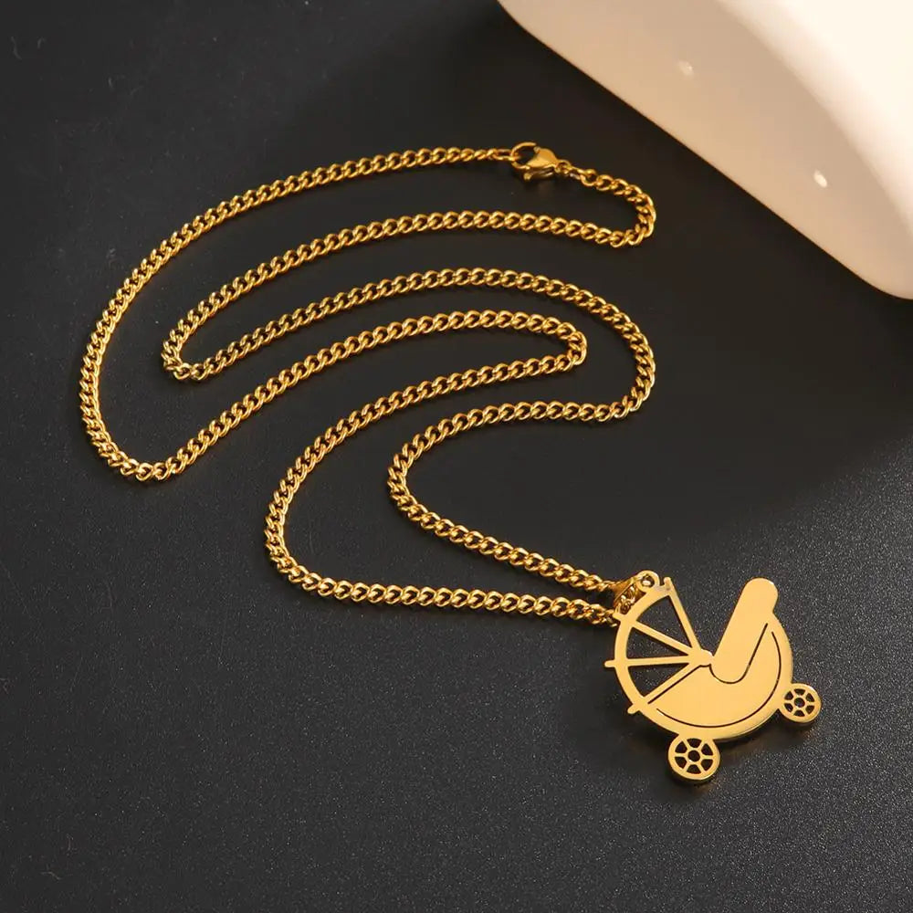 Mother's Day, Baby Child, Stainless Steel Pendant Gift, From FISHHOOK