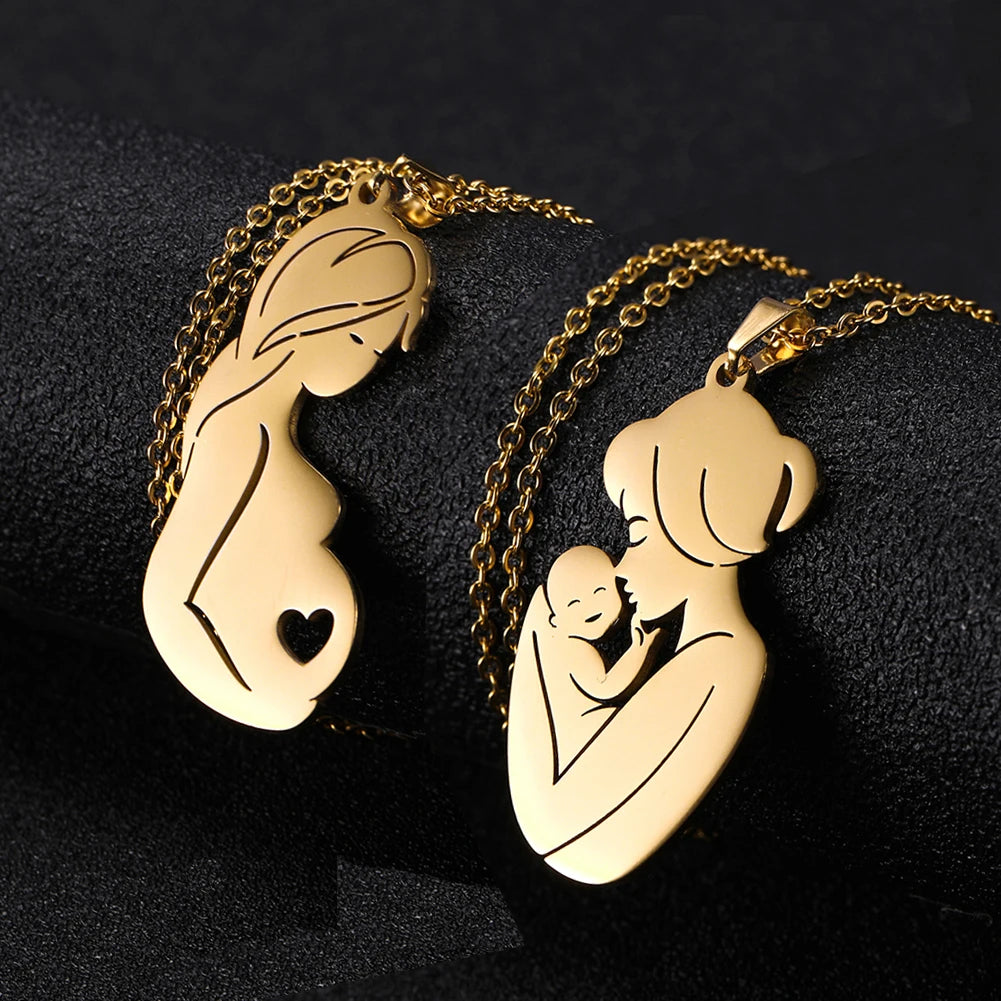 Mother's Day, Baby Child, Stainless Steel Pendant Gift, From FISHHOOK