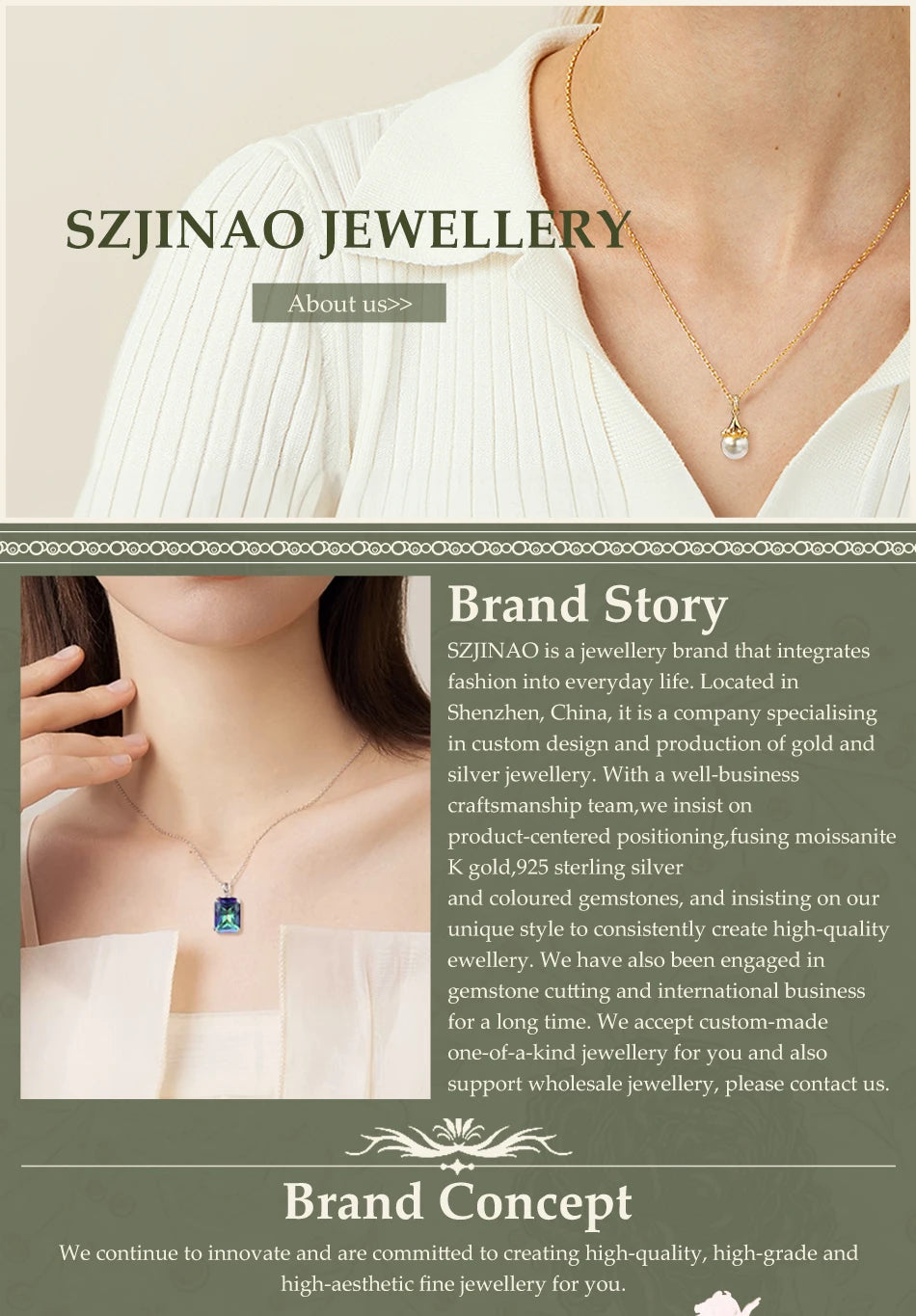 Niche Design, 18K Genuine Gold, Natural White Shell Necklace for Women... Anniversary Valentine's Day Gift Trendy Jewelry