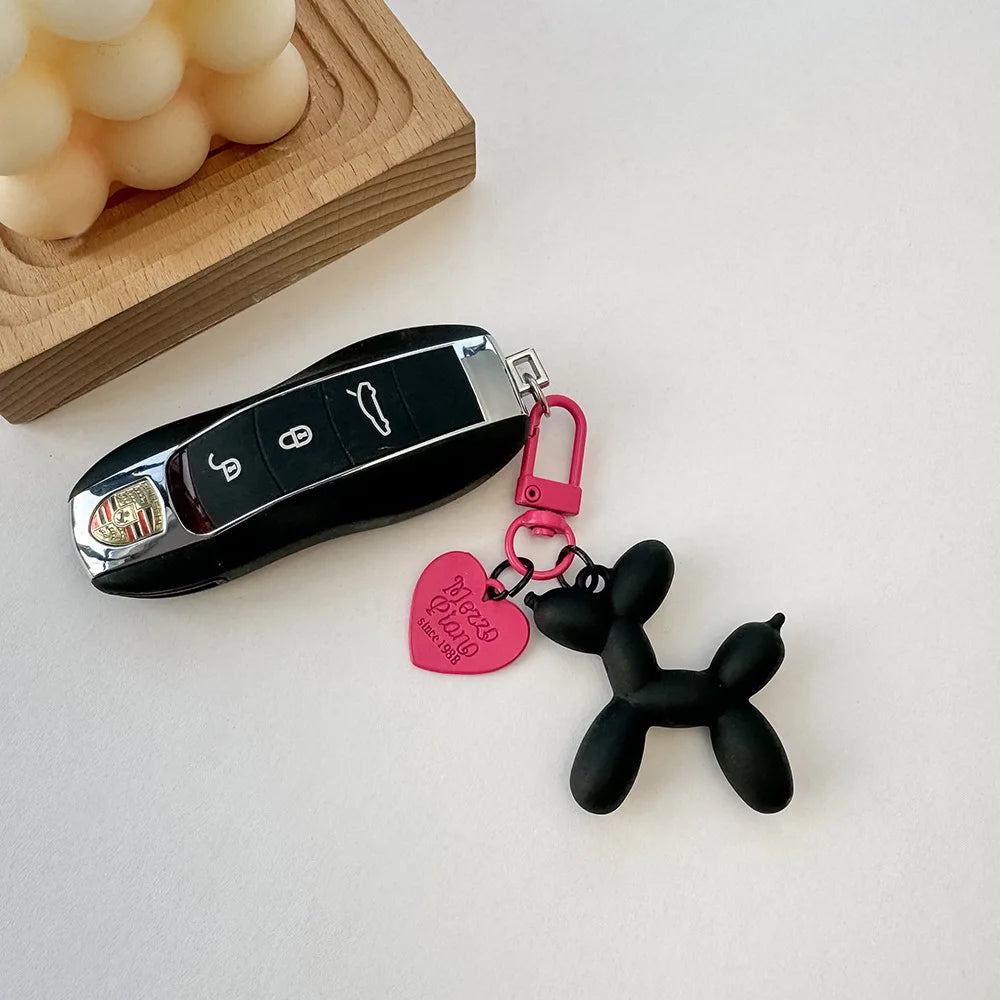 Cute, Acrylic Cartoon Balloon, Dog Keychains For Women