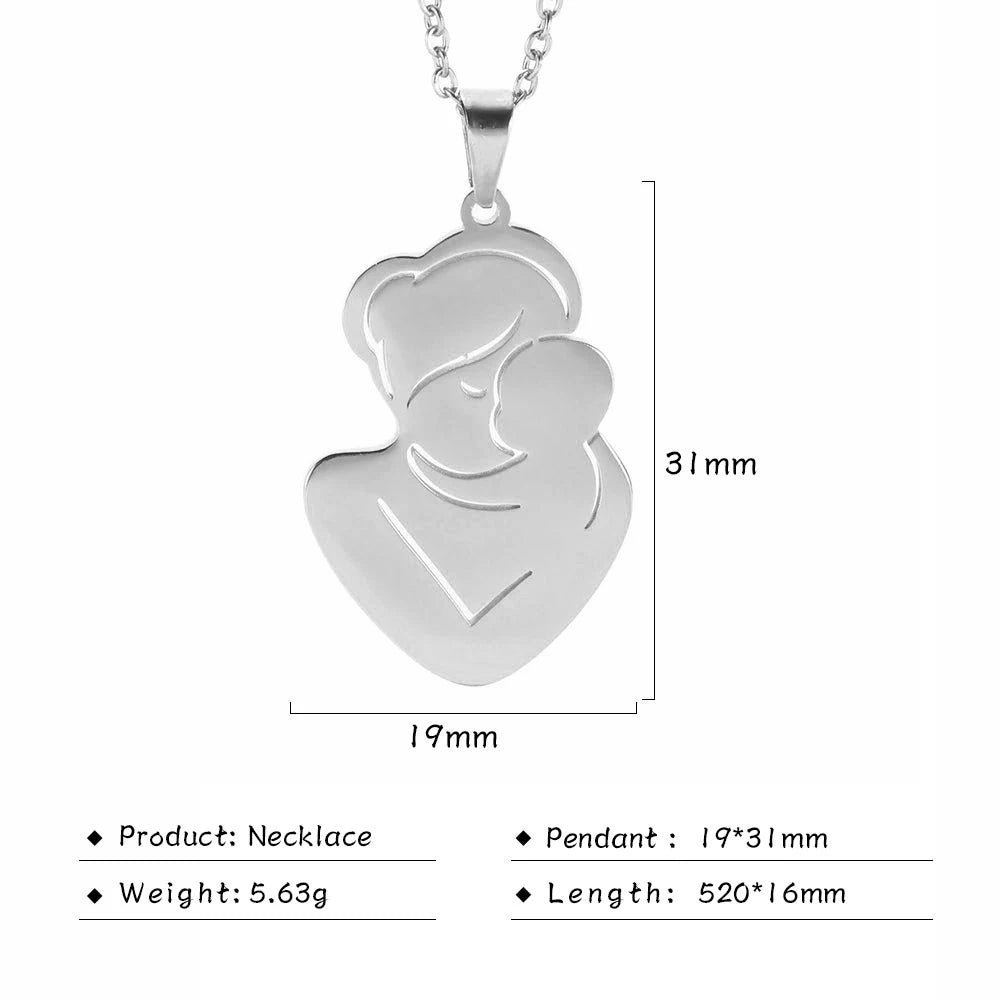Mother's Day, Baby Child, Stainless Steel Pendant Gift, From FISHHOOK