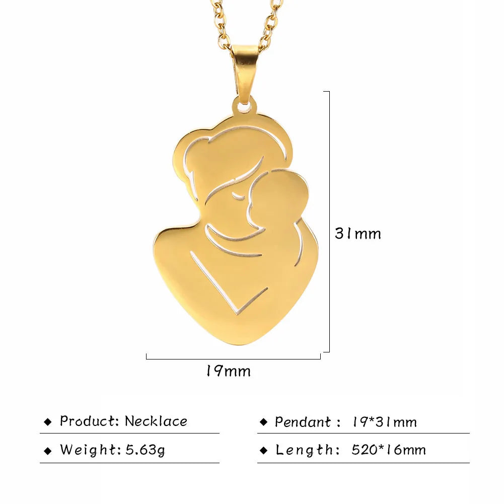 Mother's Day, Baby Child, Stainless Steel Pendant Gift, From FISHHOOK