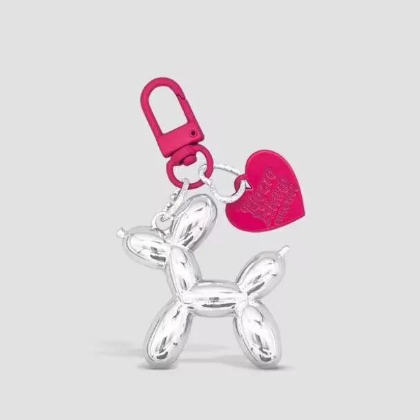 Cute, Acrylic Cartoon Balloon, Dog Keychains For Women