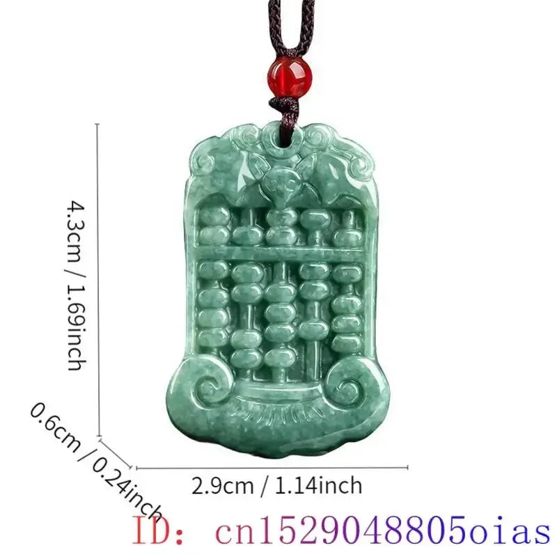 Green Burmese, Jade Amulet Necklace… Fine Jewelry Carved Gemstone, By MC