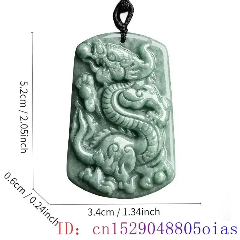 Green Burmese, Jade Amulet Necklace… Fine Jewelry Carved Gemstone, By MC