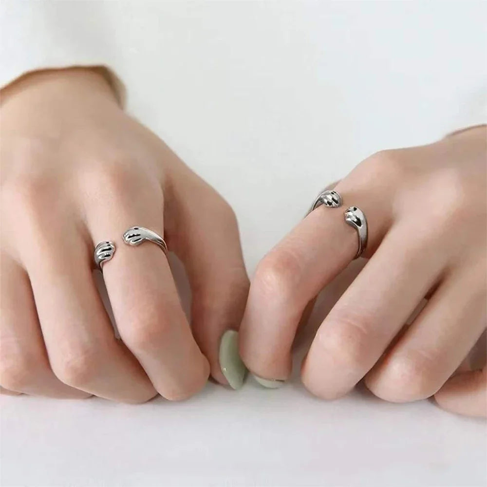 Cute, Cat Claw Embrace, Adjustable Ring