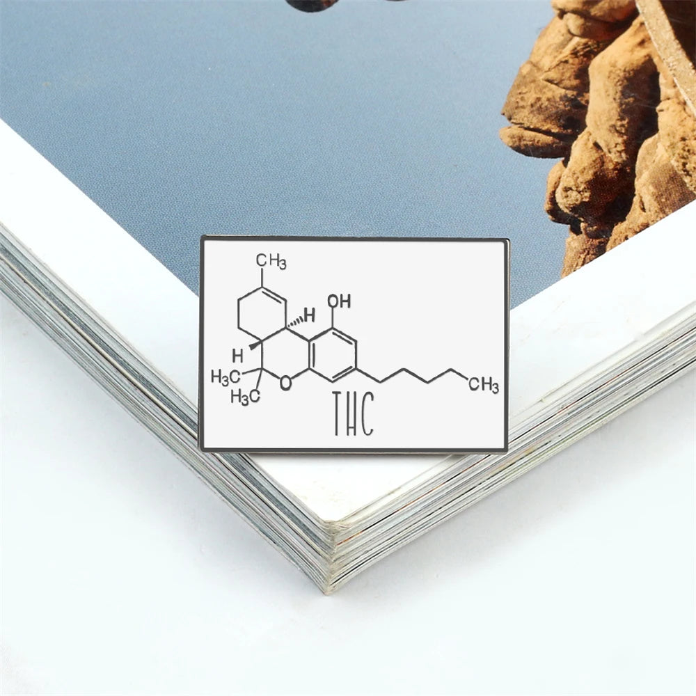 Molecular Chemical Formula Enamel Pin, By Reliatonny, Great Gift For Chemistry Students