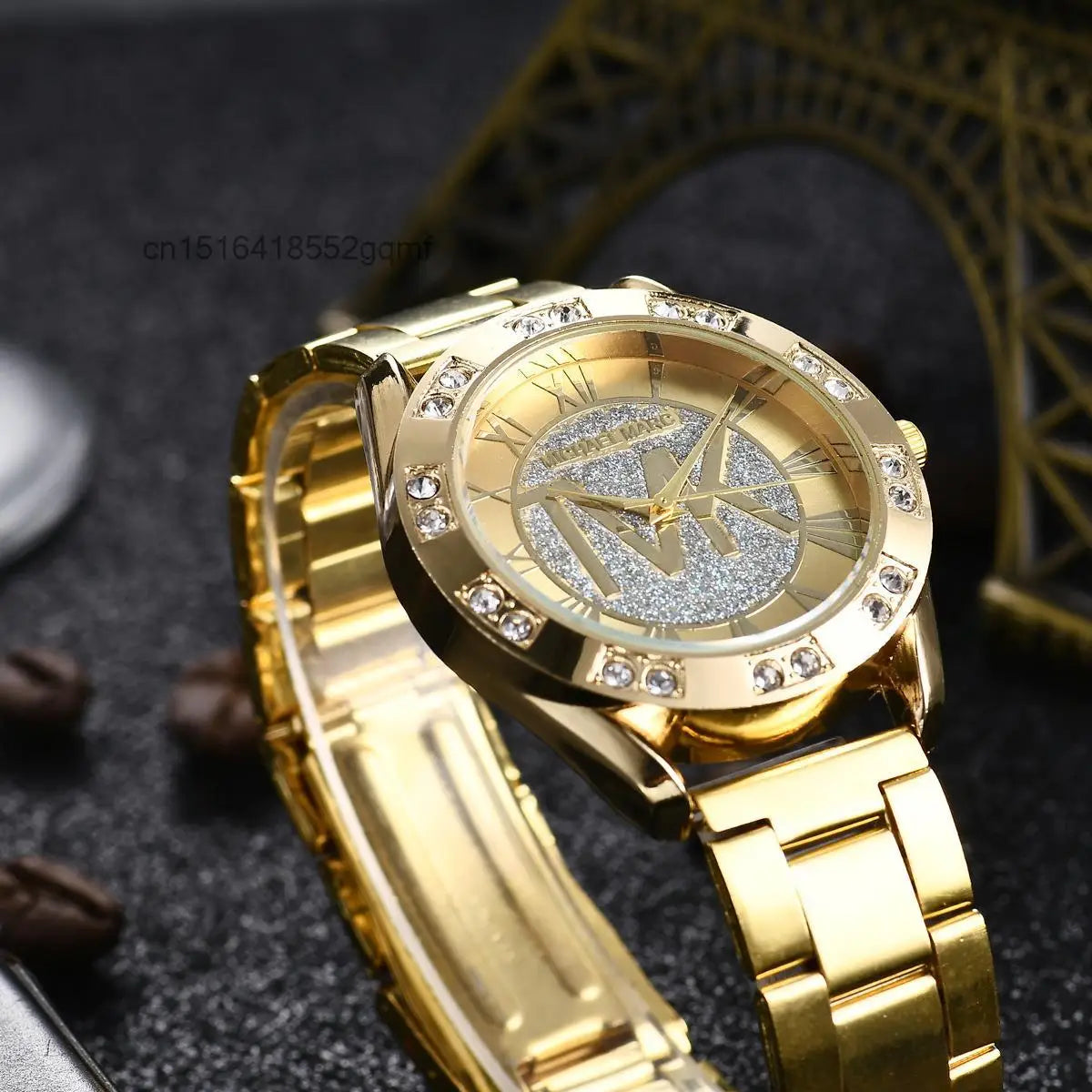 Fashion, Luxury, Men's, Imitation Diamond Bracelet, Water Resistant, Roman Digital Watch…Buy It For Yourself Or For A Friend