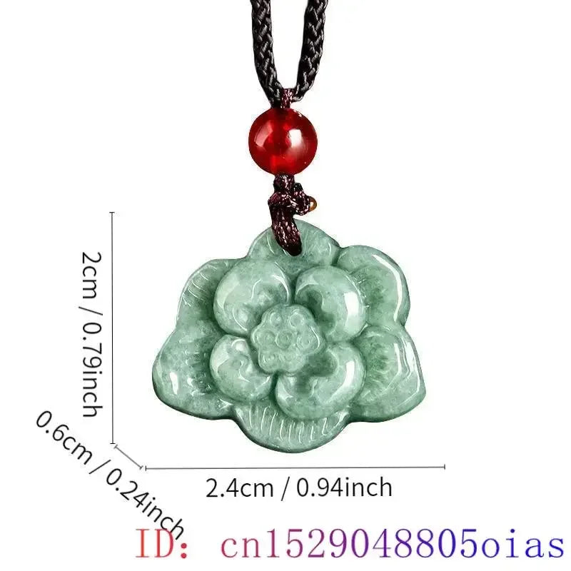 Green Burmese, Jade Amulet Necklace… Fine Jewelry Carved Gemstone, By MC