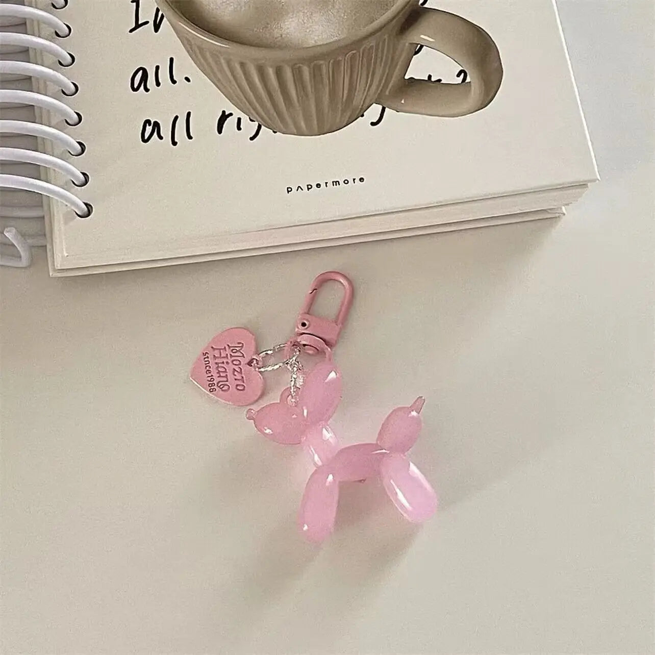 Cute, Acrylic Cartoon Balloon, Dog Keychains For Women
