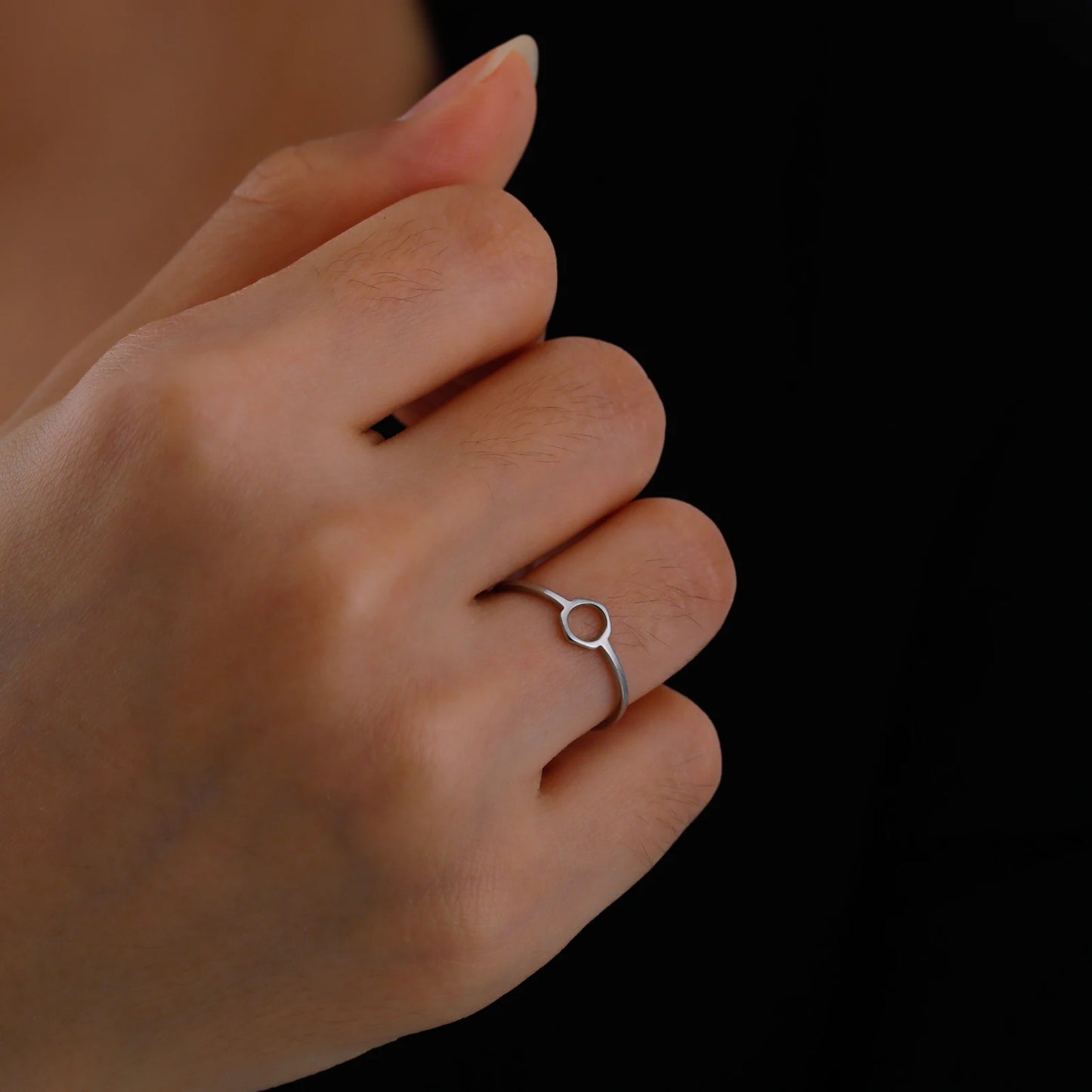 Attractive, Stainless Steel Chemical Molecule Ring, by Skyrim