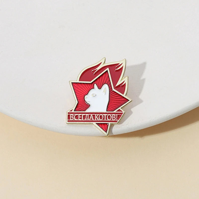 Cat Star Lapel Badge for Cat Lovers And Friends