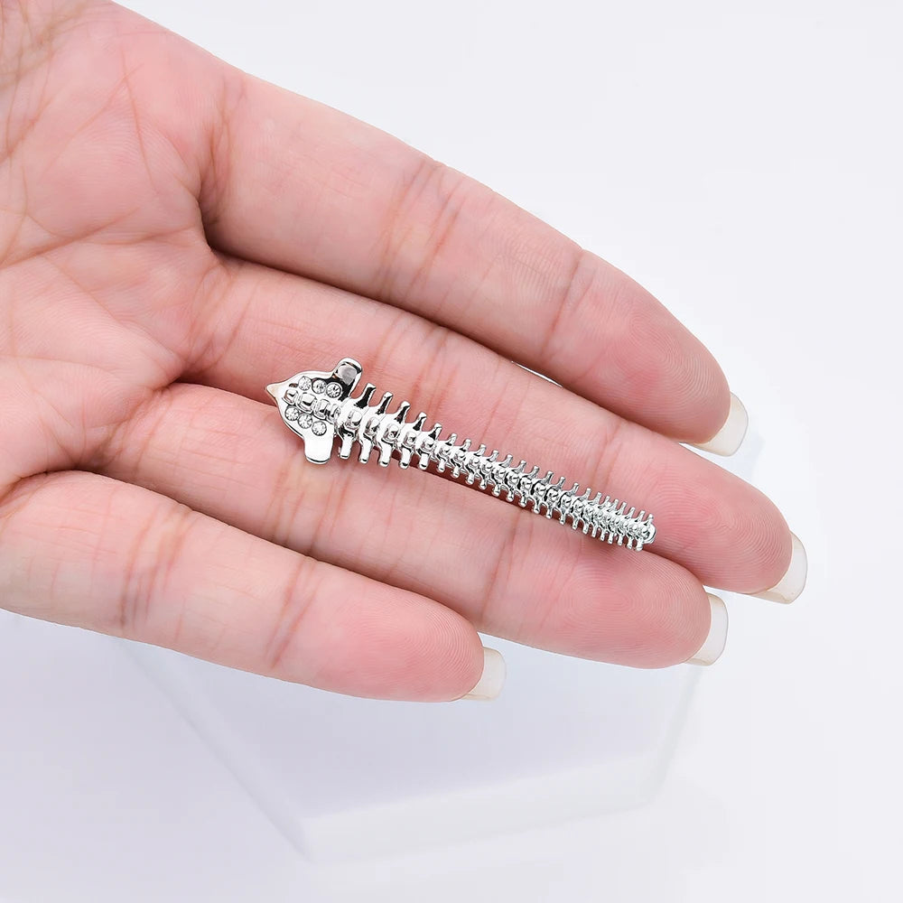 Spine Brooch Pin, Gifts For Orthopedic/Chiropractic Professionals Or Students, By HANRESHE