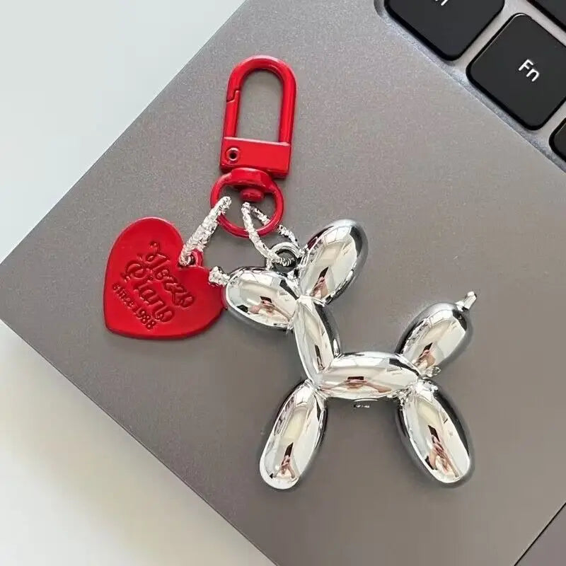 Cute, Acrylic Cartoon Balloon, Dog Keychains For Women