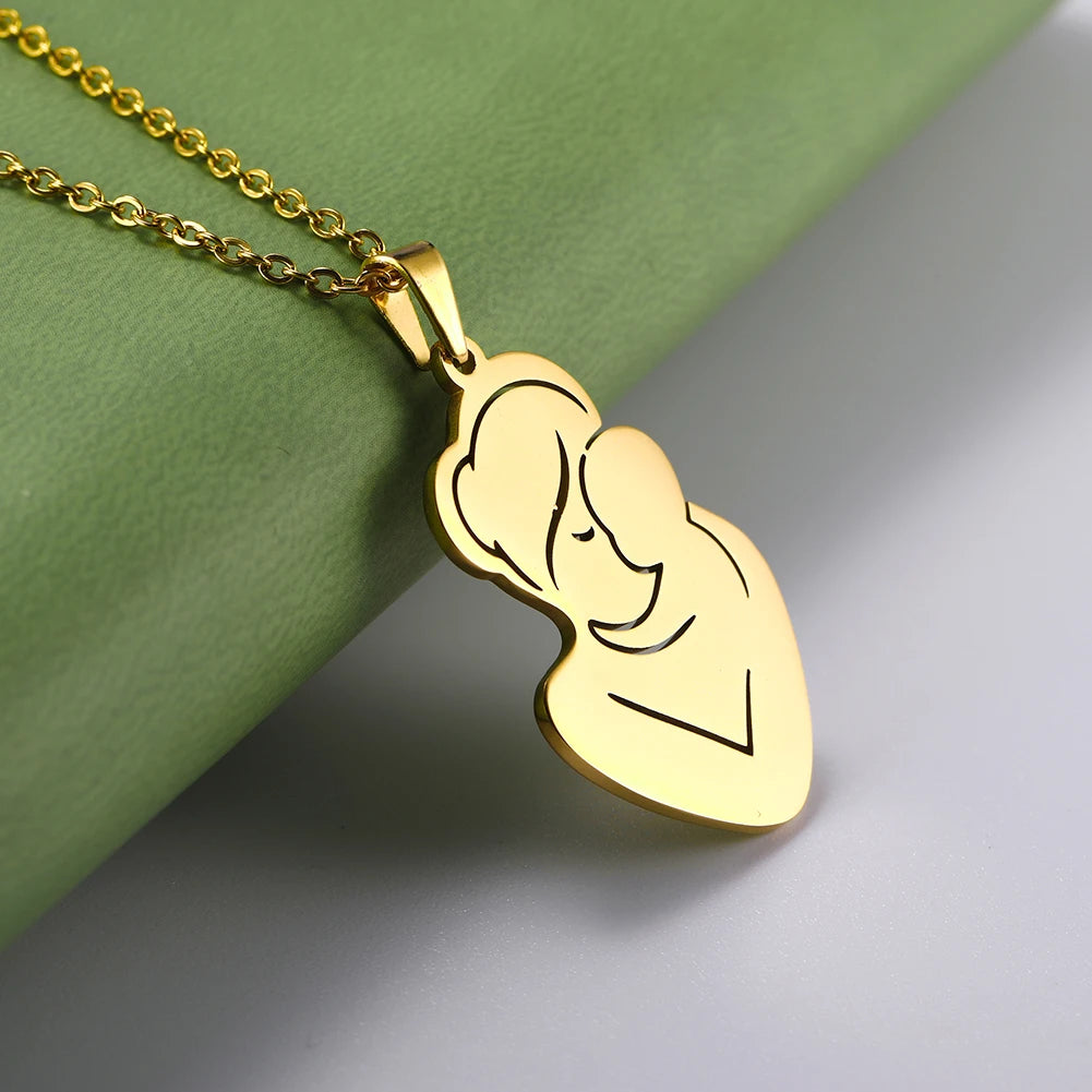 Mother's Day, Baby Child, Stainless Steel Pendant Gift, From FISHHOOK