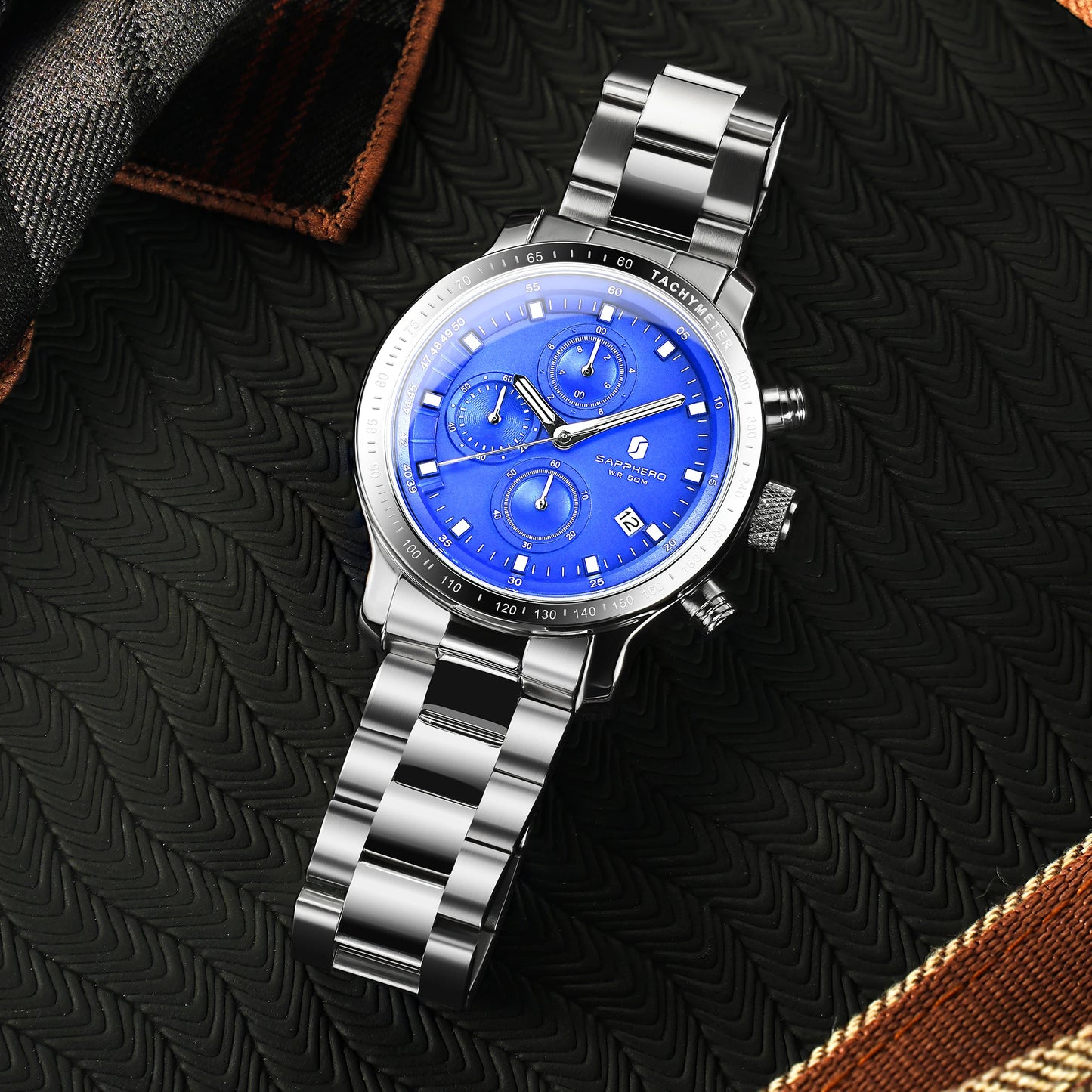 SAPPHERO, Luxury Brands, Gold Plated Stainless Steel, Men’s, Elegant, Waterproof, Quartz Watch…Perfect For That First Date