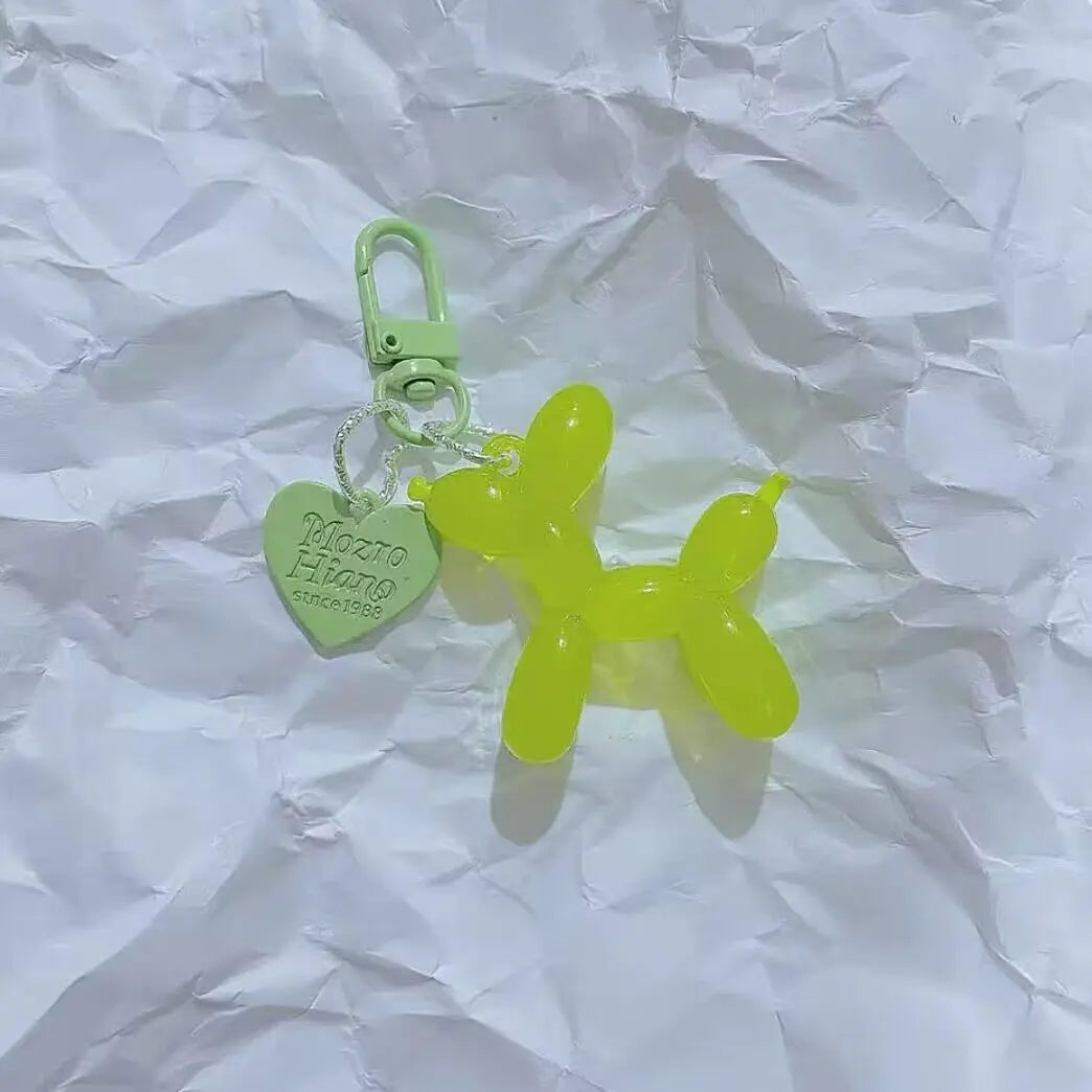 Cute, Acrylic Cartoon Balloon, Dog Keychains For Women