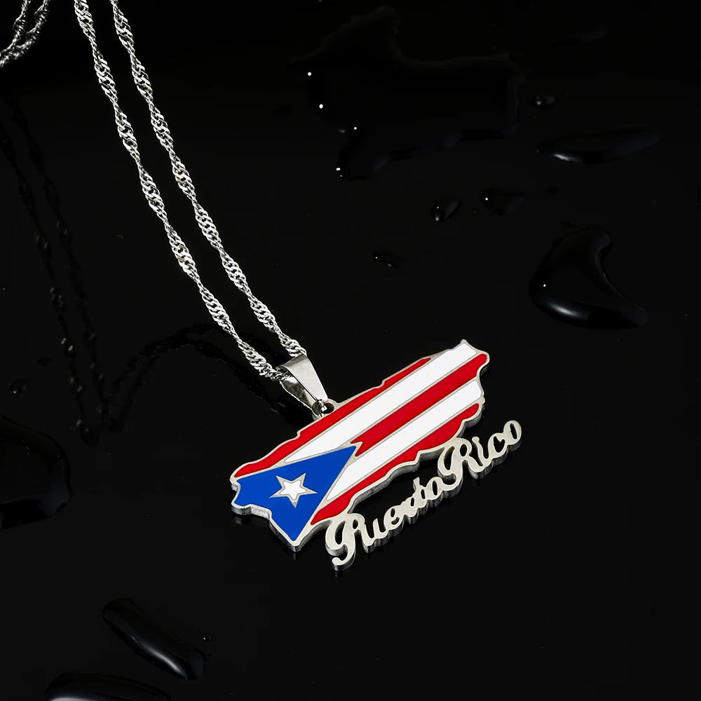 Wear Puerto to celebrate The Big Game 2026 and Bad Bunny in style — show your Puerto Rican pride with this beautiful flag necklace. Lightweight, durable, and polished for that beautiful shine, it’s the perfect game day souvenir, by SONYA