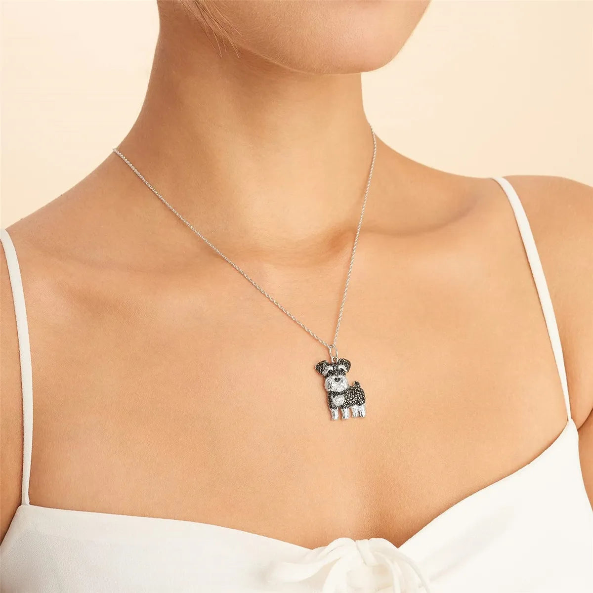 Exquisite, Cute, Schnauzer Dog Pendant Necklace for Women...Is Your Favorite Breed Here?