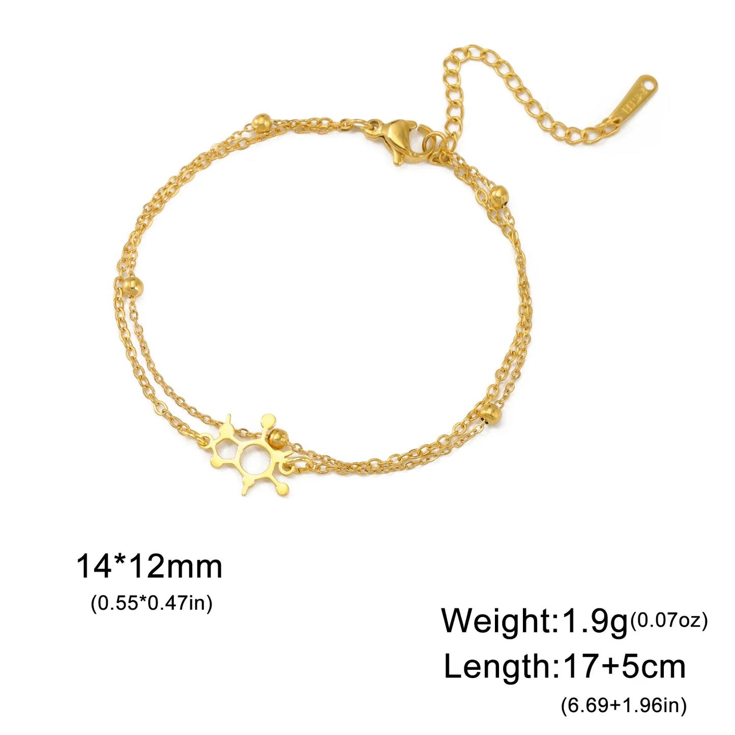 Chemical Molecule Charm Bracelet , by Skyrim
