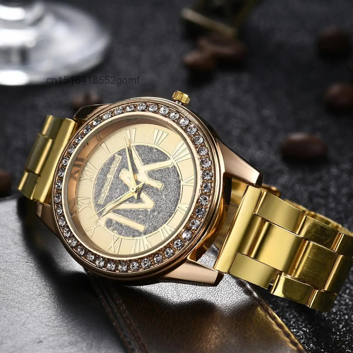 Fashion, Luxury, Men's, Imitation Diamond Bracelet, Water Resistant, Roman Digital Watch…Buy It For Yourself Or For A Friend
