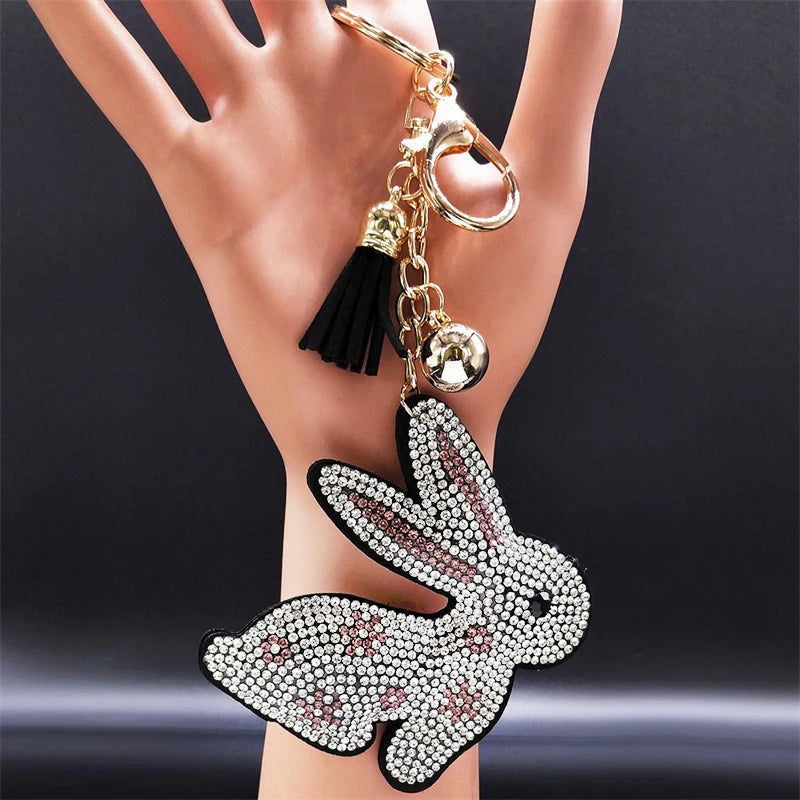 High Fashion, Chihuahua Dog Crystal Keychain Bag, by, Mujer