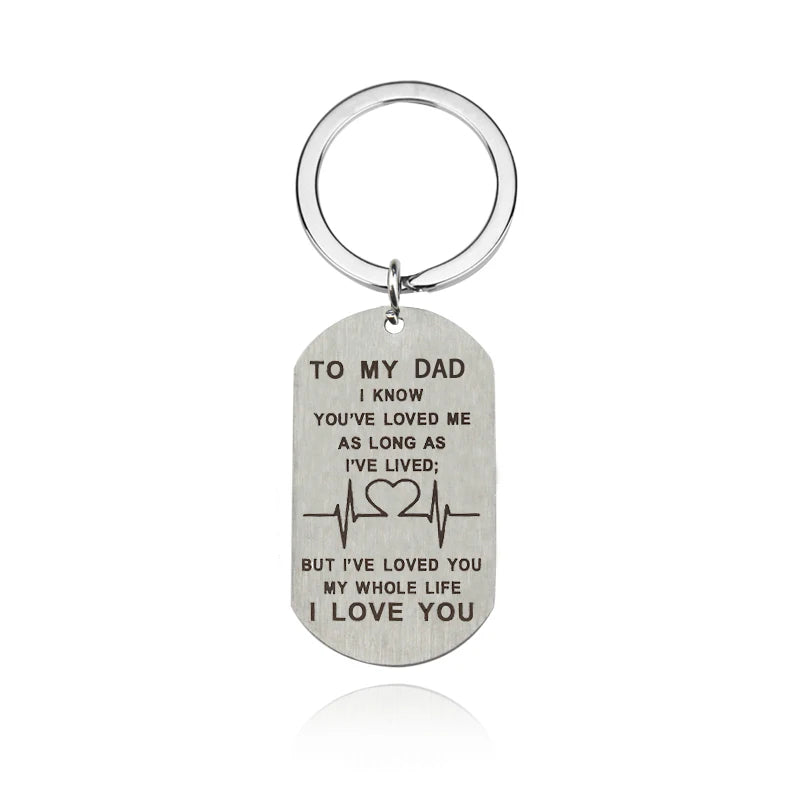 If Dad Cant Fix It, No One Can...Fathers Day Pendant Key Chain Gift